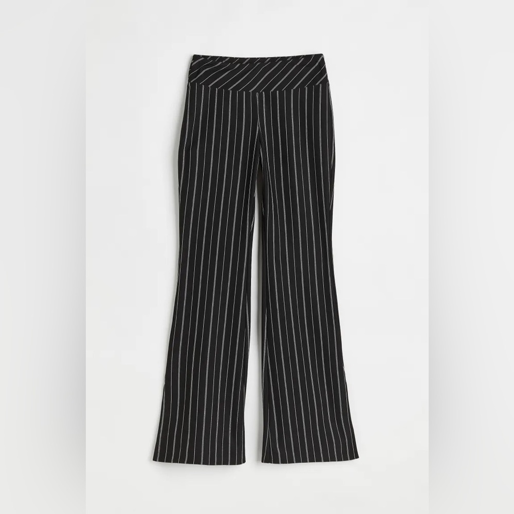 H&M Pinstriped Flared Leggings